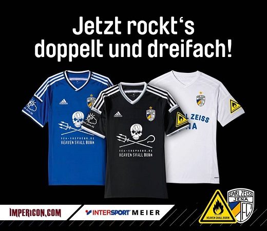 Heaven Shall Burn - bleiben Trikotsponsor des FC Carl Zeiss Jena
