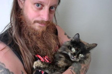 Fenriz mit Katze