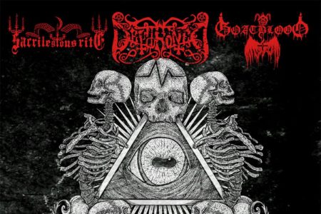 Sacrilegious Rite - Dethroned - Goatblood - Immortalitate Malum - Split 2016 - Cover-Artwork
