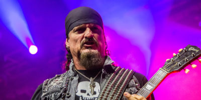 Konzertfoto von Jon Schaffer von Iced Earth auf dem Rock am Härtsfeldsee 2018