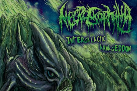 Cover Artwork Necroexophilia Intergalactic Armageddon Album 2018