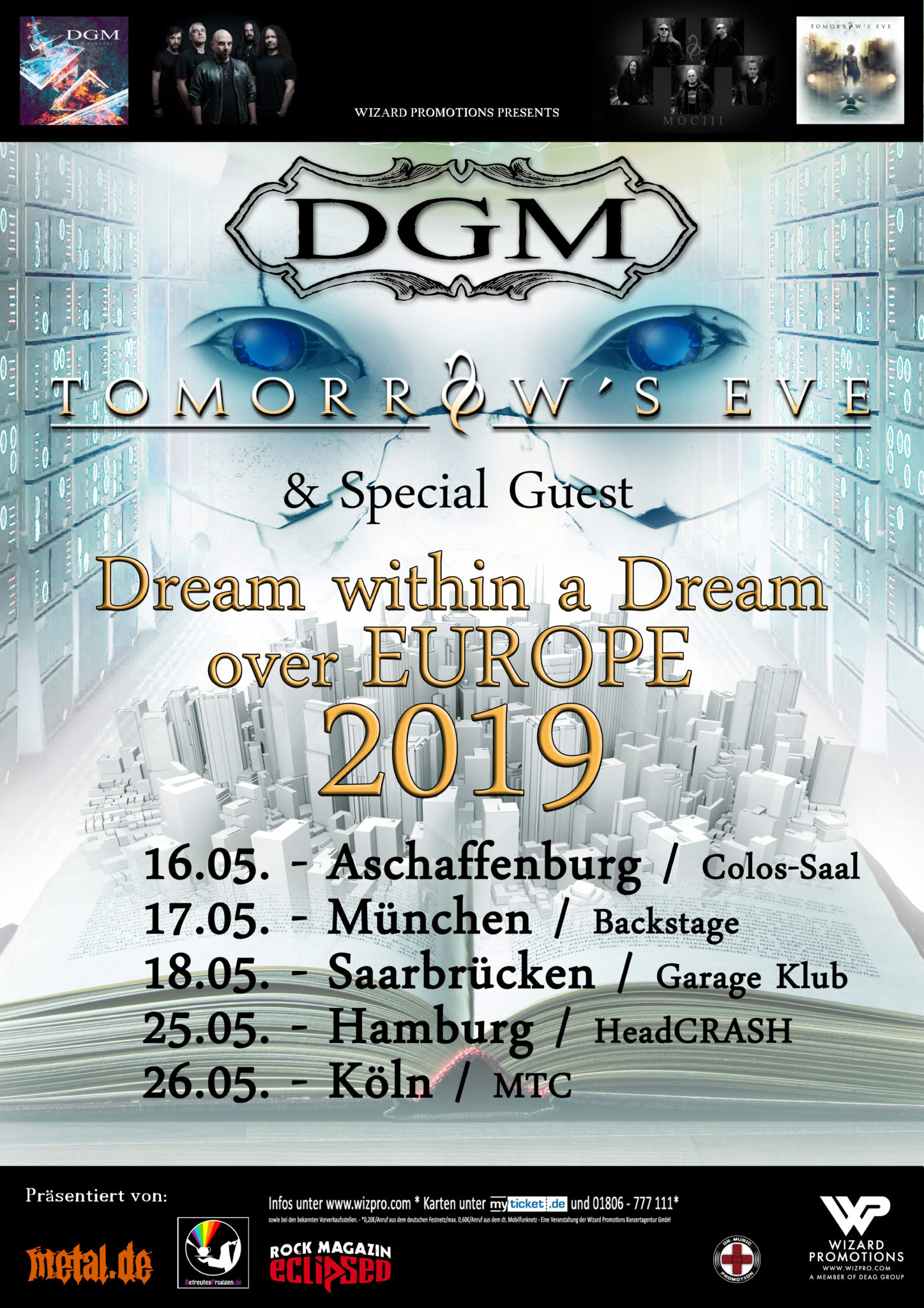 DGM & Tomorrows Eve Dream Within A Dream Tour 2019
