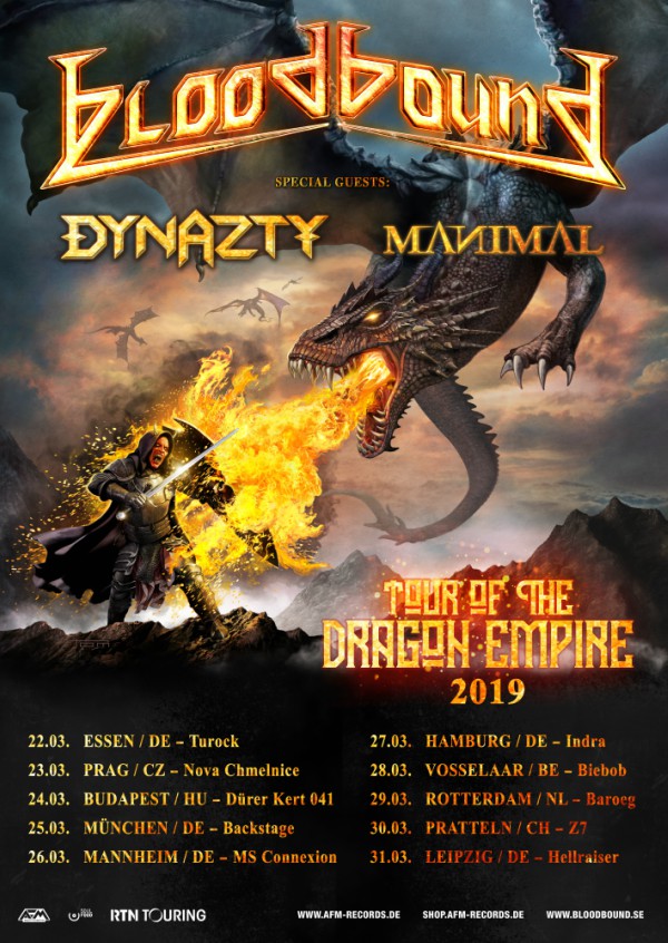 Bloodbound - Tour of the Dragon Empire 2019