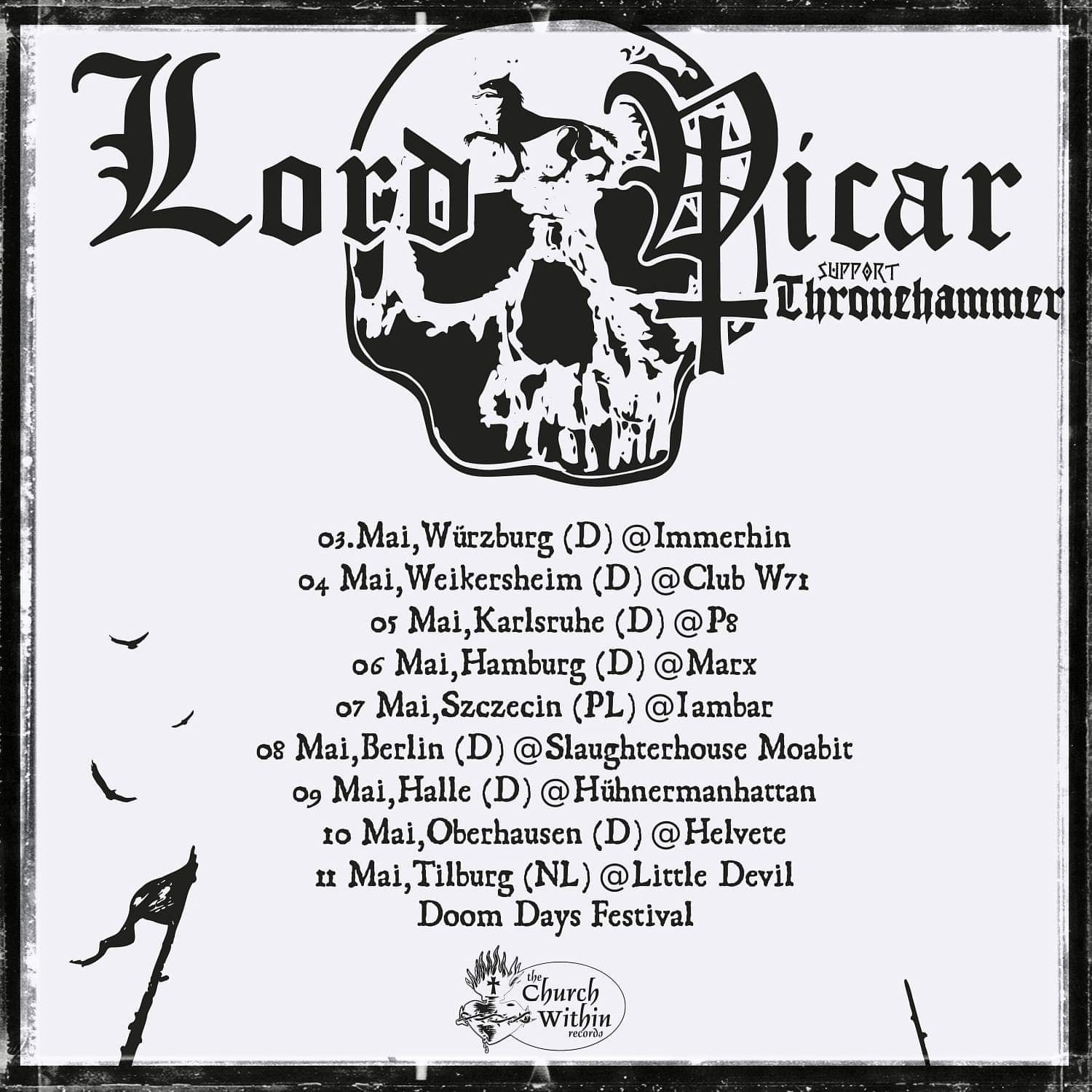 Tourplakat von Lord Vicar - Live 2019