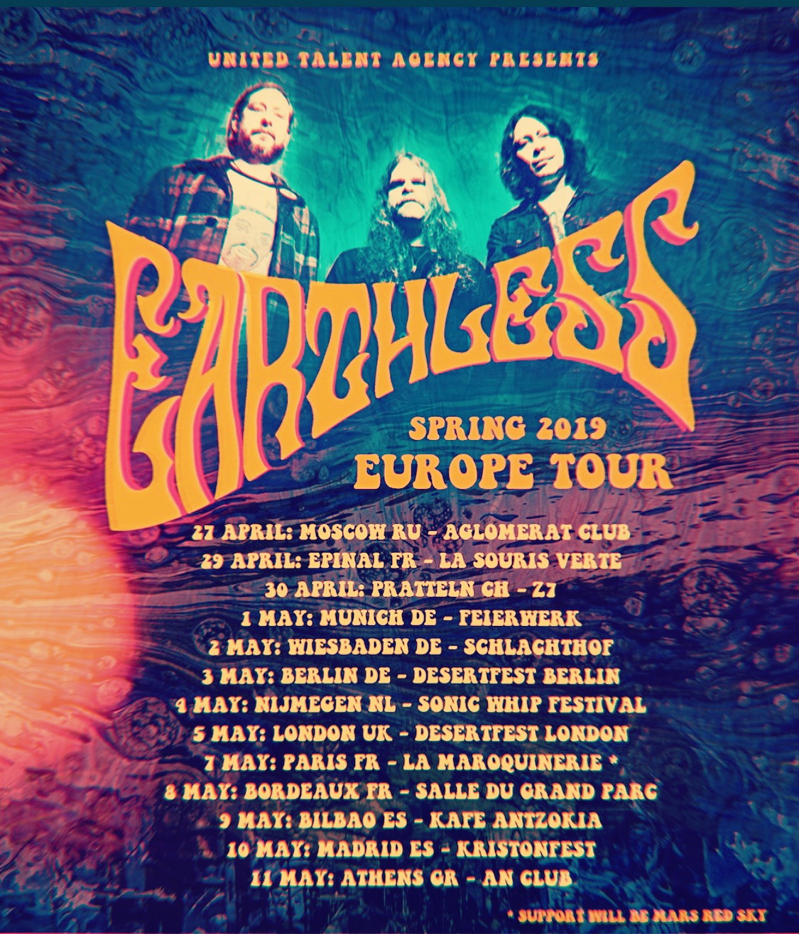 Earthless – European Spring Tour 2019