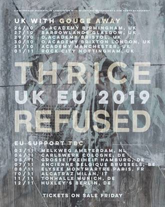 Thrice & Refused Tourplakat