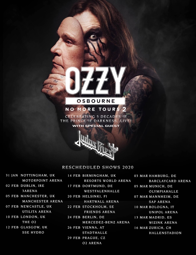 Bild: Ozzy Osbourne Tour 2020 Flyer