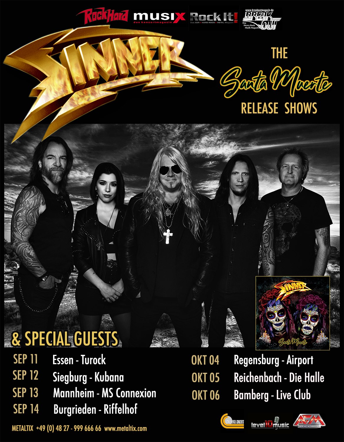 Sinner Tourplakat