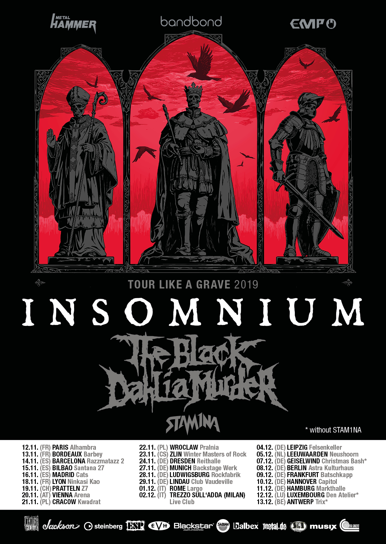 Insomnium Tour Like A Grave 2019