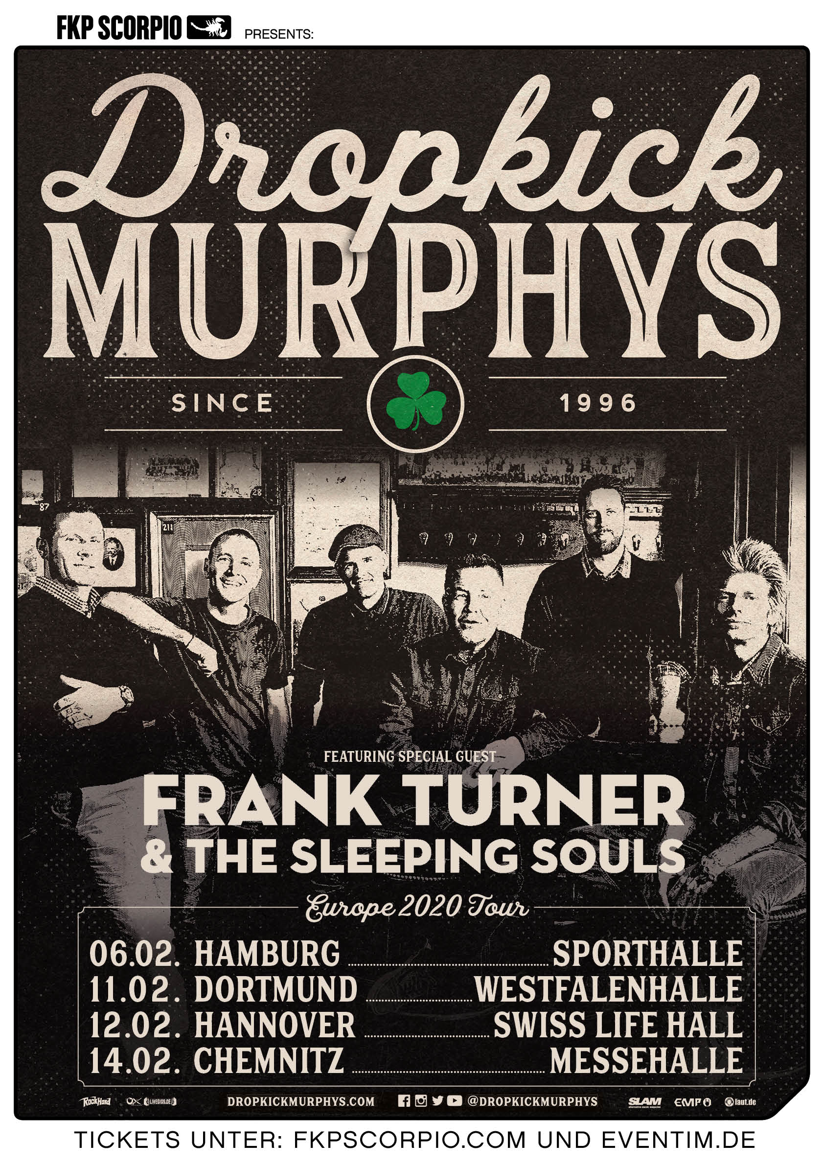 Dropkick Murphys Tour 2020 Poster