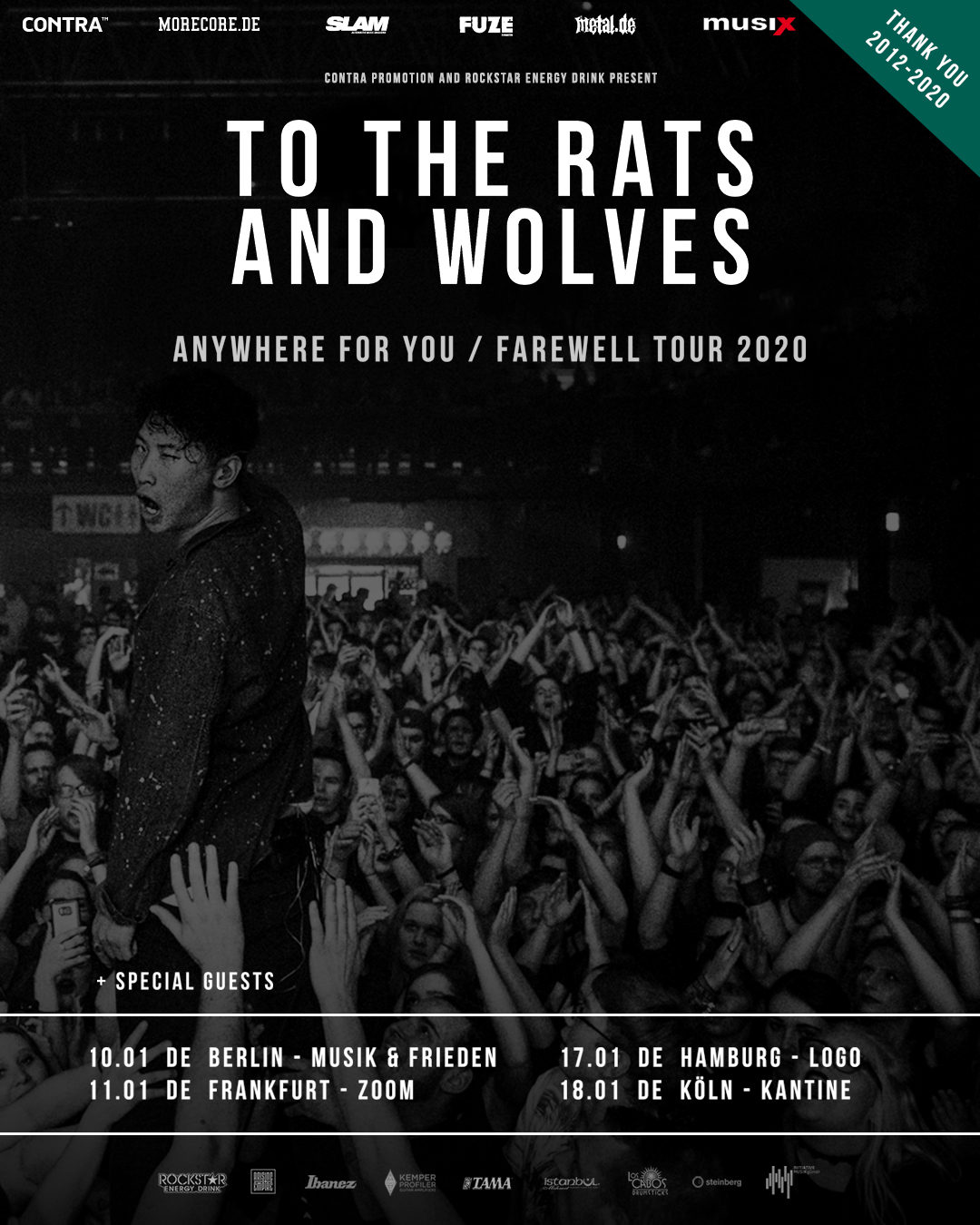 To The Rats And Wolves Farewell Tour 2020