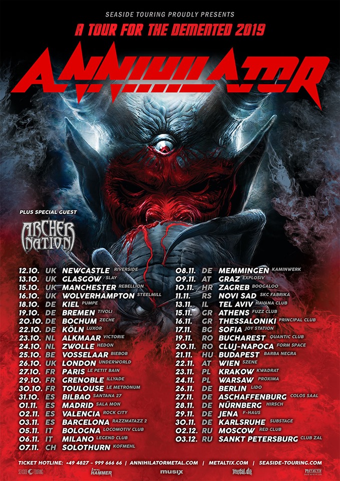 Bild: Annihilator Tour 2019