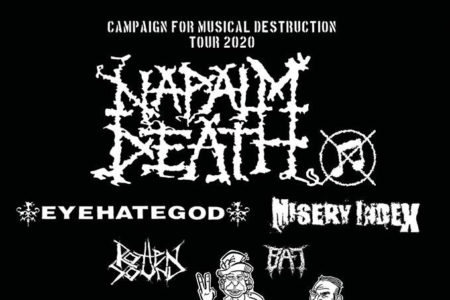 Napalm Death - Campaign For Musical Destruction Tour 2020