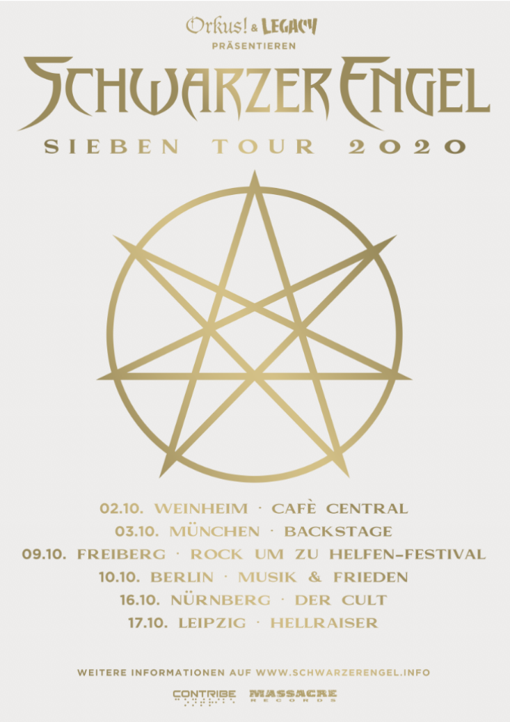 Schwarzer Engel Tourplakat