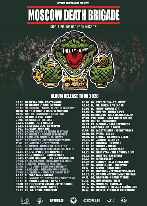 Moscow Death Brigade Tour 2020