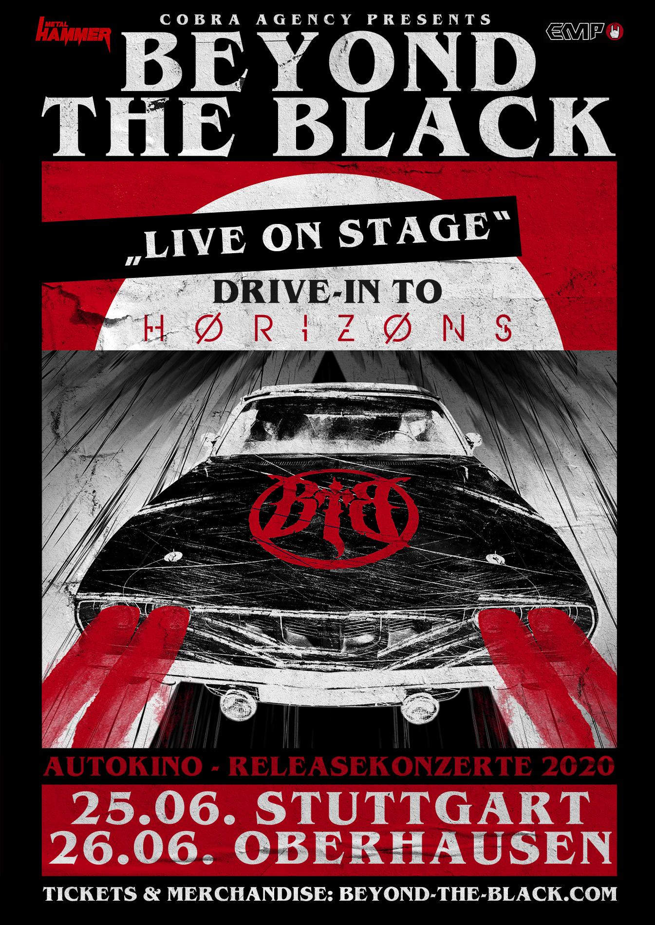 Konzertplakat von Beyond The Black