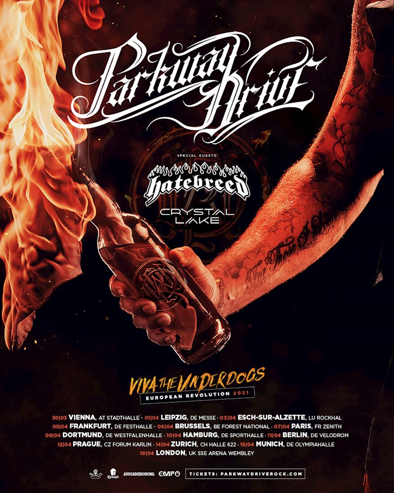 Parkway Drive - "Viva The Underdogs" Tour 2021