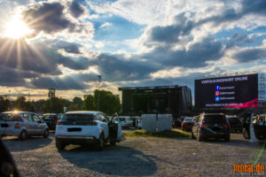 Konzertfoto von Doro in Stuttgart auf dem Kulturwasen als Autokonzert 2020