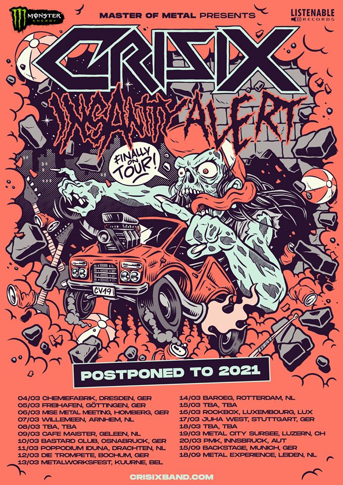 Crisix Tour 2020 Flyer
