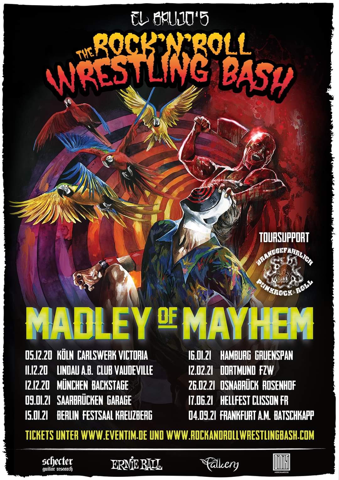 The Rock´n´Roll Wrestling Bash „Madley Of Mayhem“ Tour 2020/21