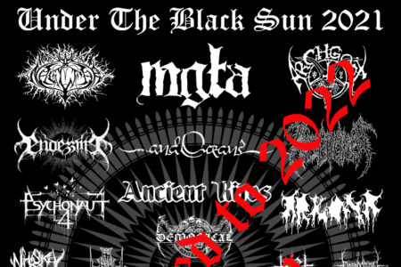 Under The Black Sun Flyer Postponed 2021-2022