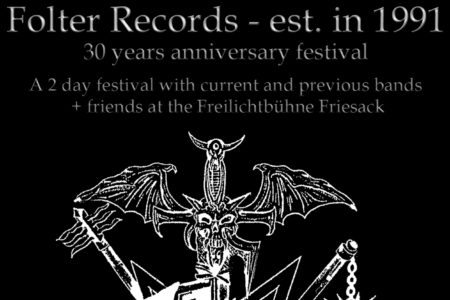 Tourplakat - Folter Records - Festival 30 Jahre