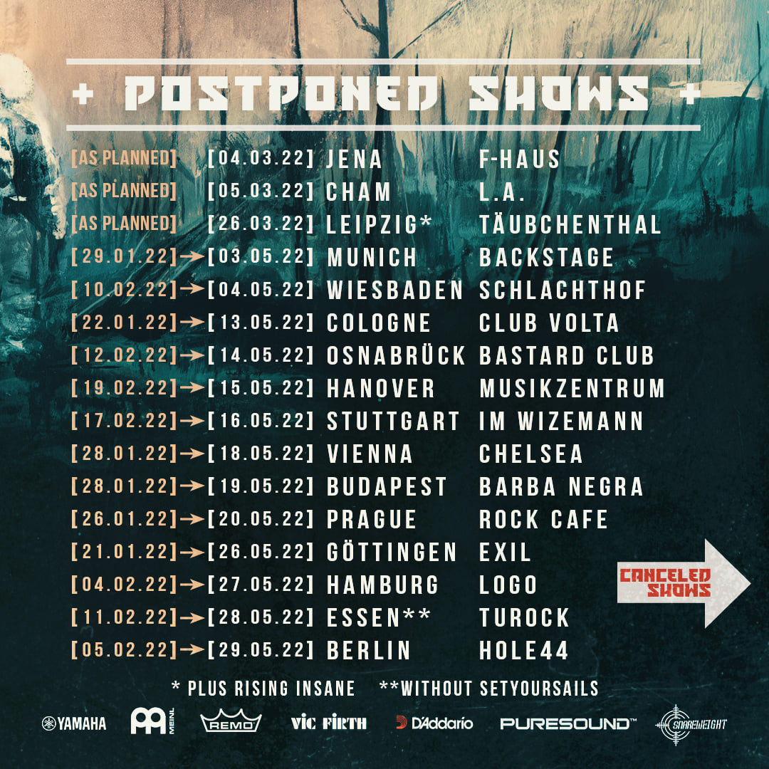 Flyer der Annisokay - Aurora Tour 2022