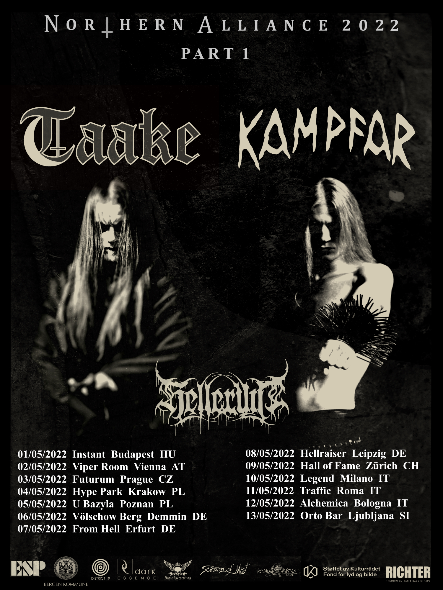Flyder der Taake & Kampfar – Northern Alliance 2022