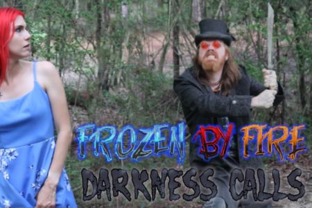 Titelbild zum "Darkness Calls"-Video von FROZEN BY FIRE