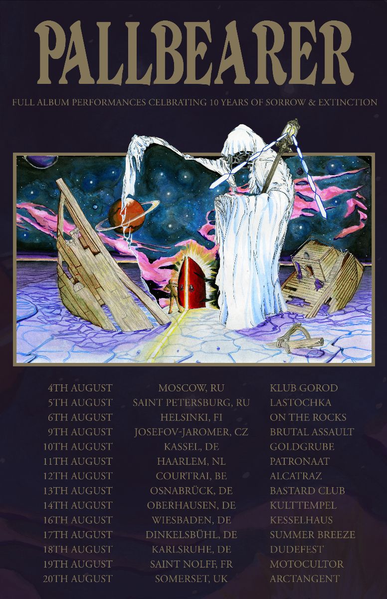 Flyer der Pallbearer - 'Sorrow & Extinction' - 10 Year Anniversary Tour 2022