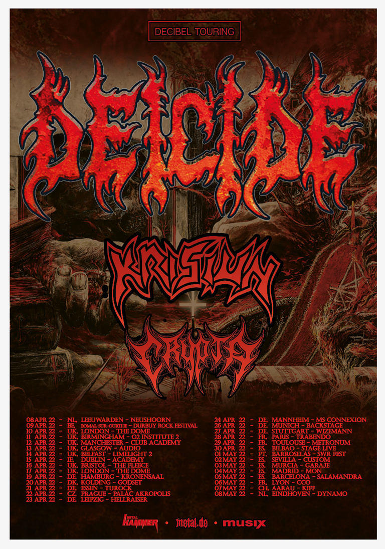 Deicide Tour 2022 Tourplakat