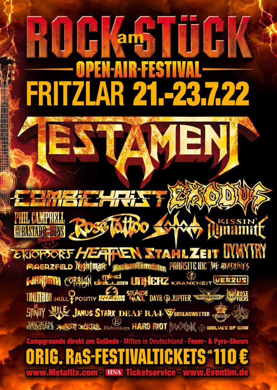 Flyer vom Rock am Stück 2022