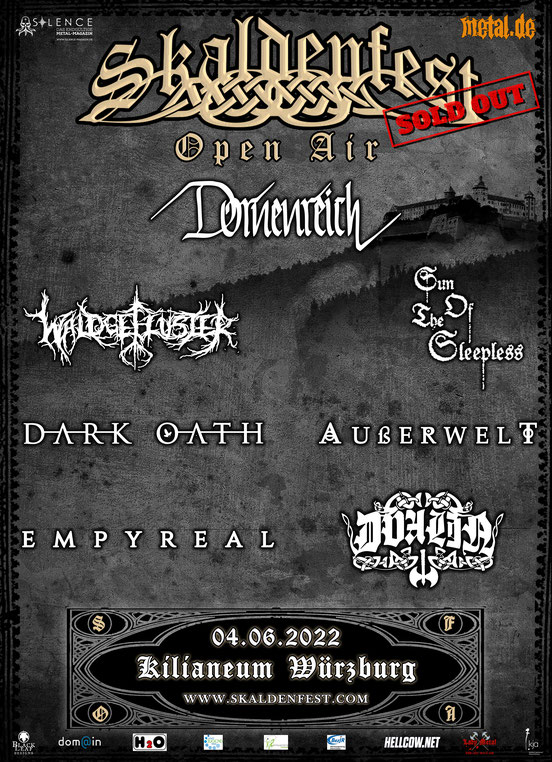 Plakat vom Skaldenfest Open Air 2022