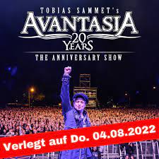Tourplakat vom Konzert von Avantasia in Ludwigsburg im Rahmen des KSK Music Open 2022
