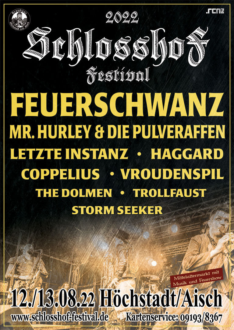 Flyer vom Schlosshof Festival 2022