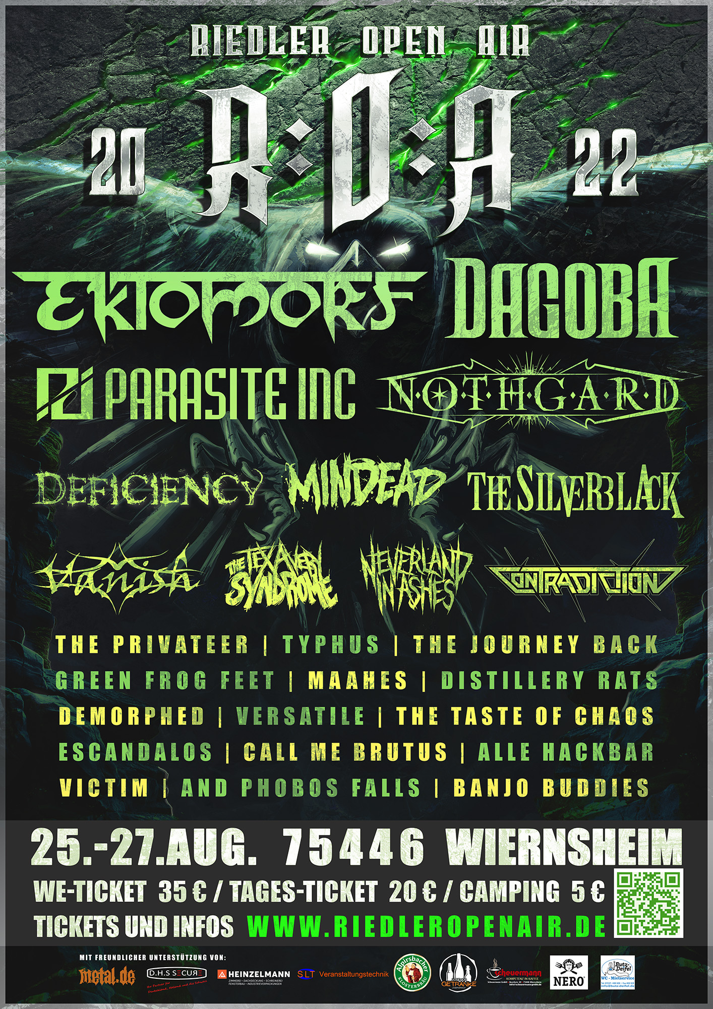 Flyer vom Riedler Open Air 2022