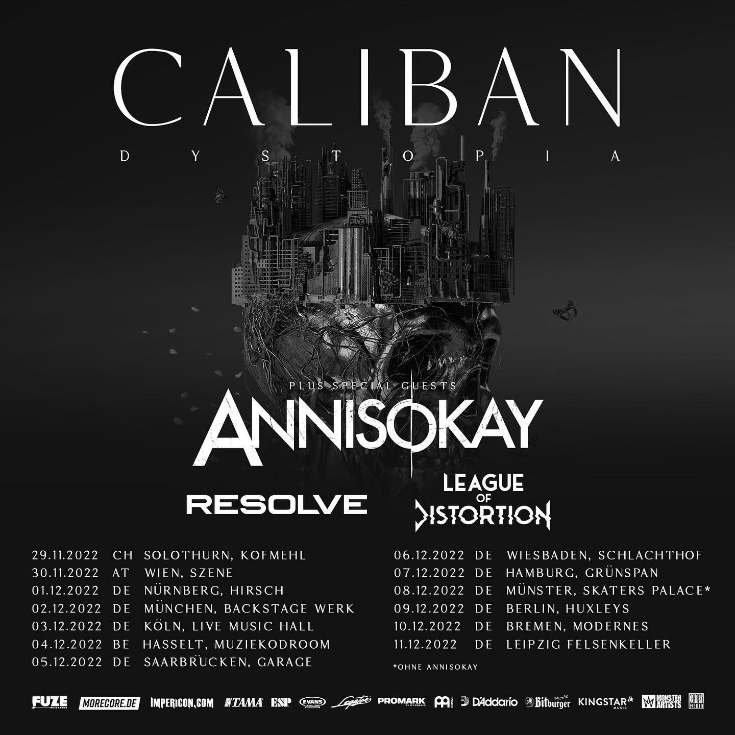 Caliban Tourposter