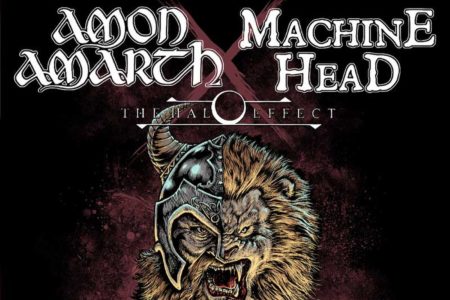 Tourplakat - Amon Amarth & Machine Head - Vikings & Lionhearts Tour 2022