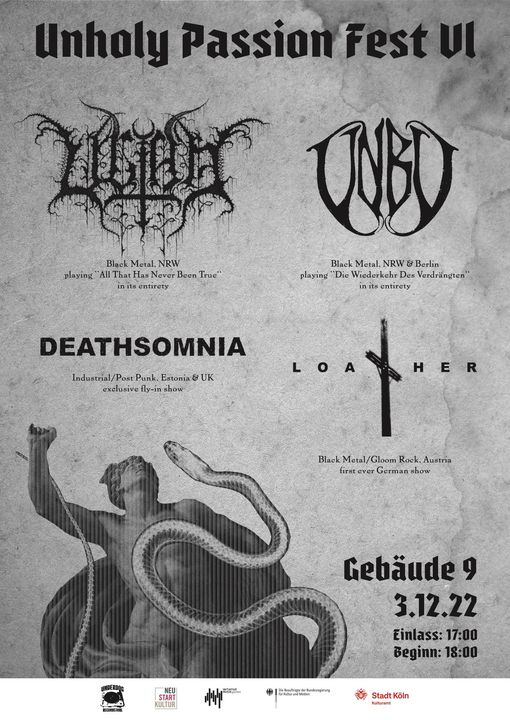 Unholy Passion Fest VI Flyer