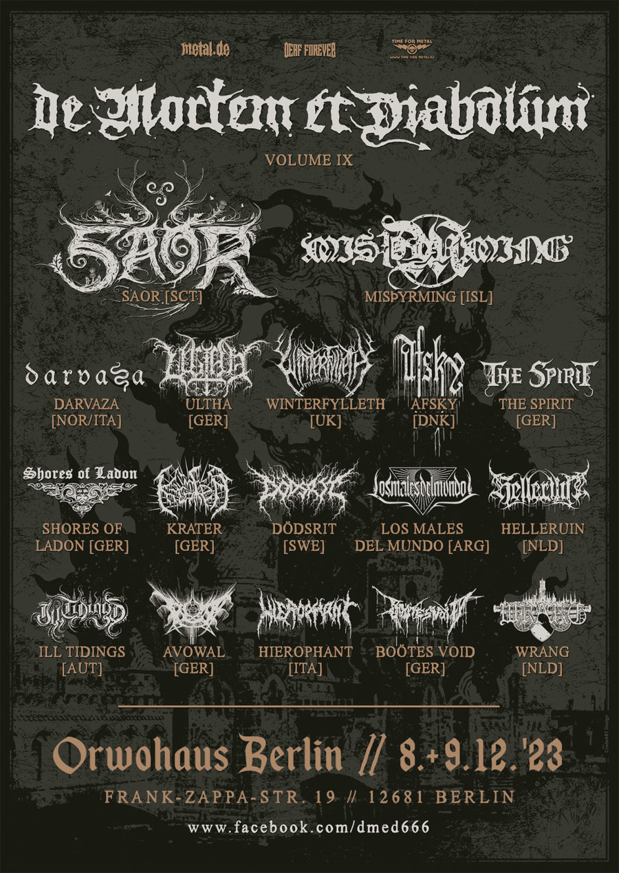 De Mortem Et Diabolum 2023 – Black-Metal-Festival in Berlin
