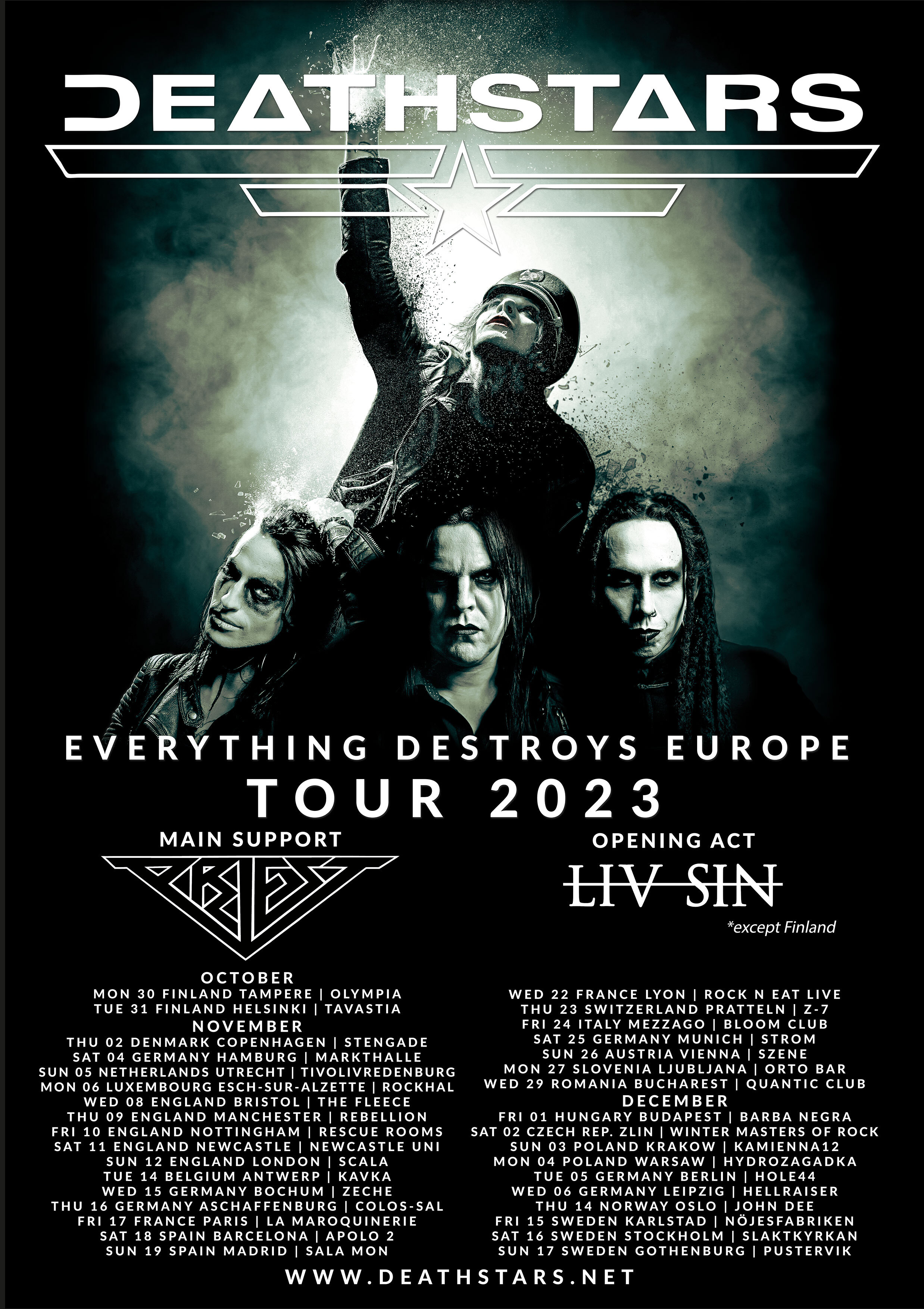 Deathstars - Everything Destroys Europe Tour 2023