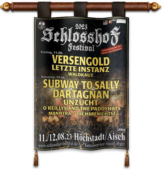 Flyer vom Schlosshof Festival 2023