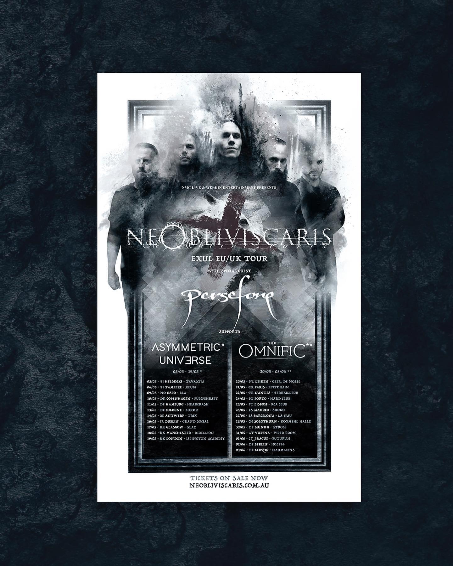 Ne Obliviscaris Tourplakat 2023