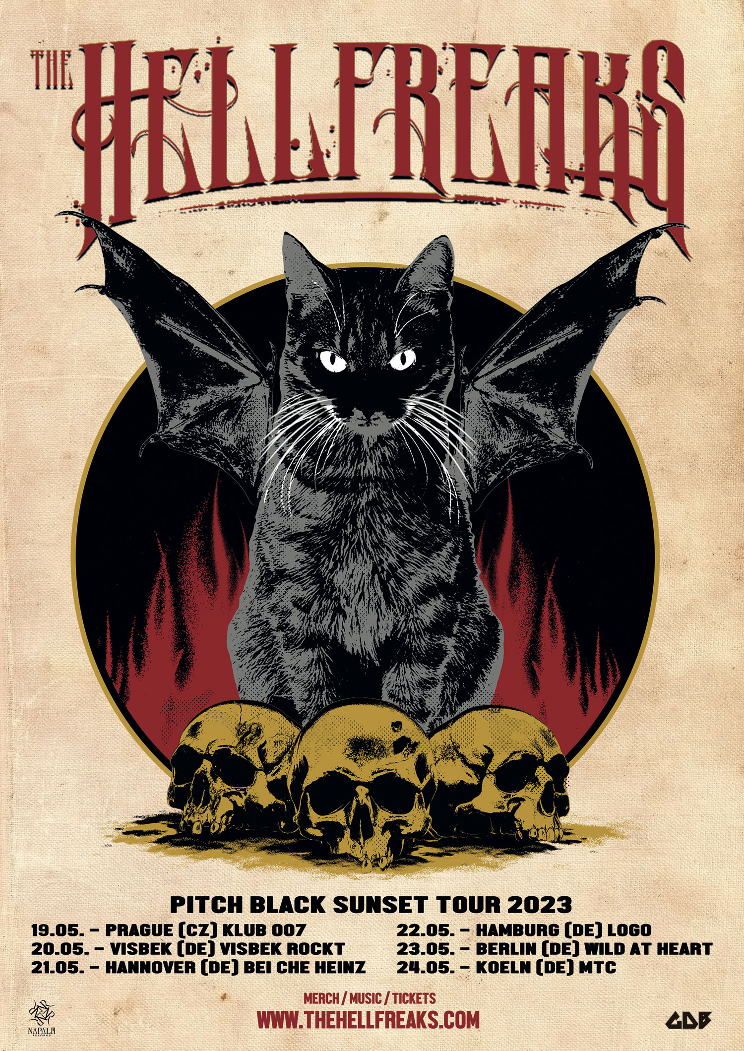 The Hellfreaks Tourplakat 2023