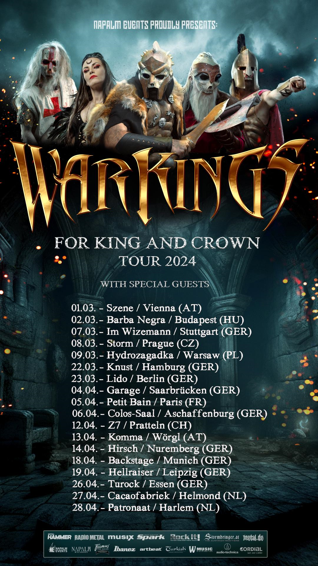 Warkings - For King And Crown Tour 2024