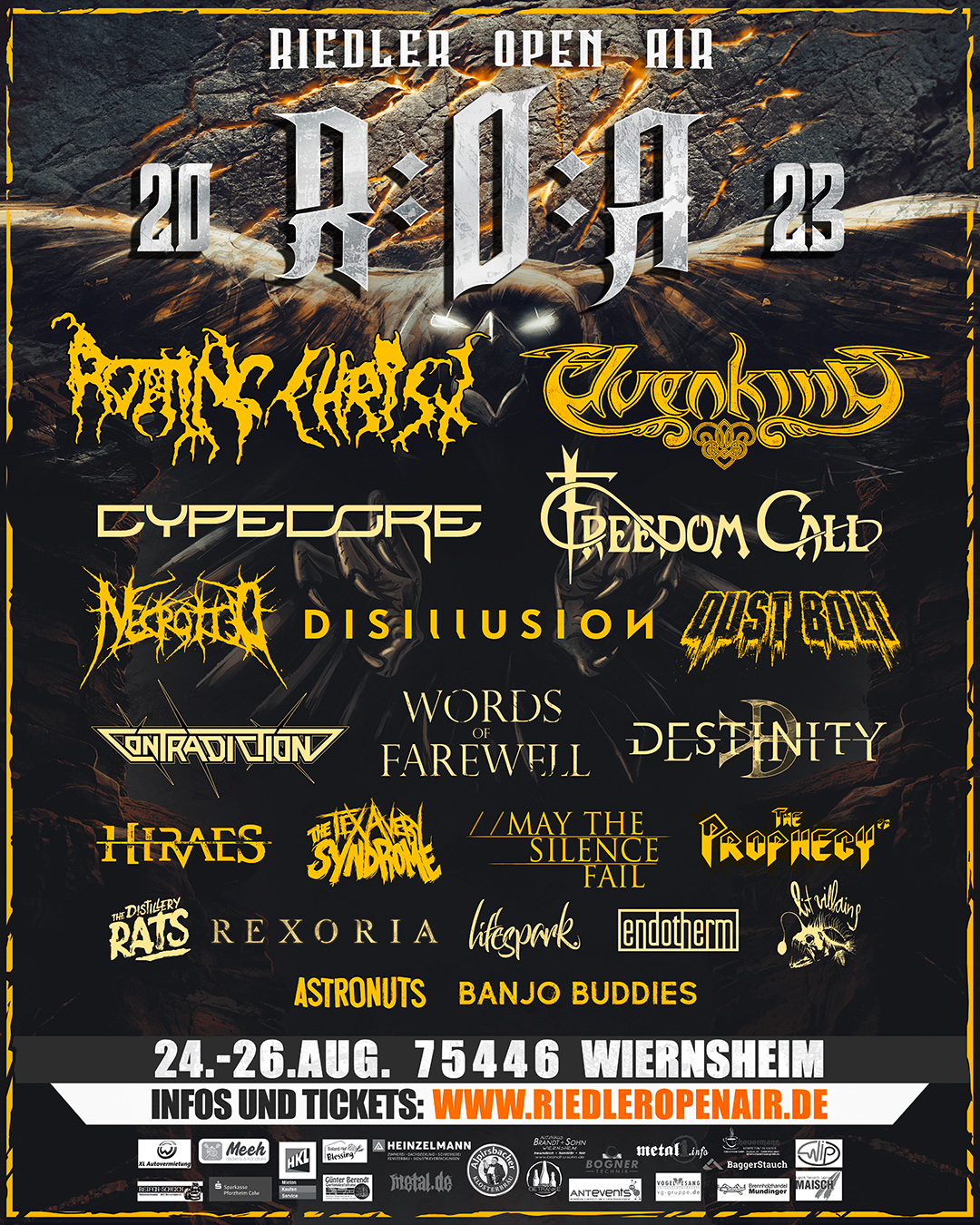 Flyer vom Riedler Open Air 2023