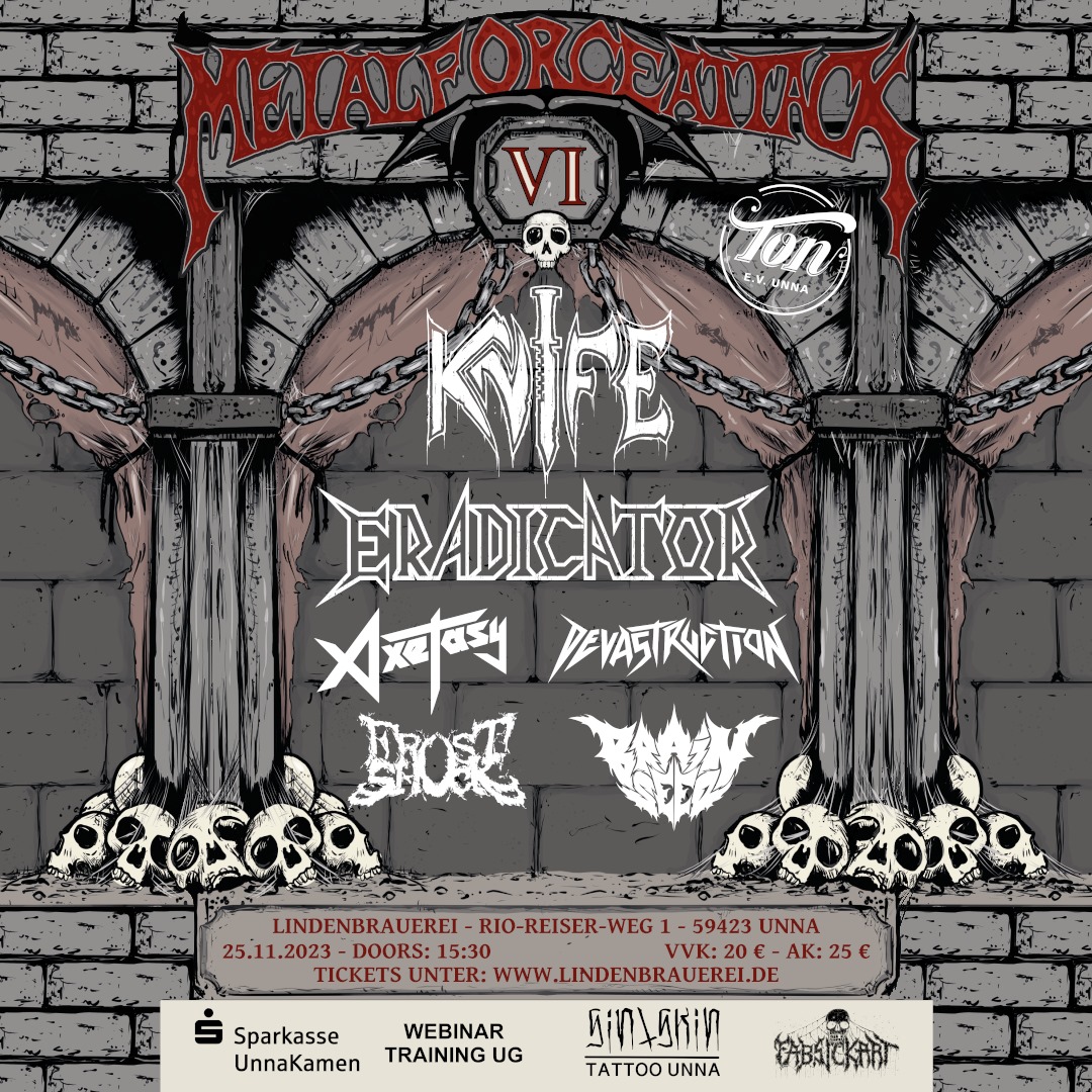 Metal Force Attack VI Flyer 2023 mit Knife