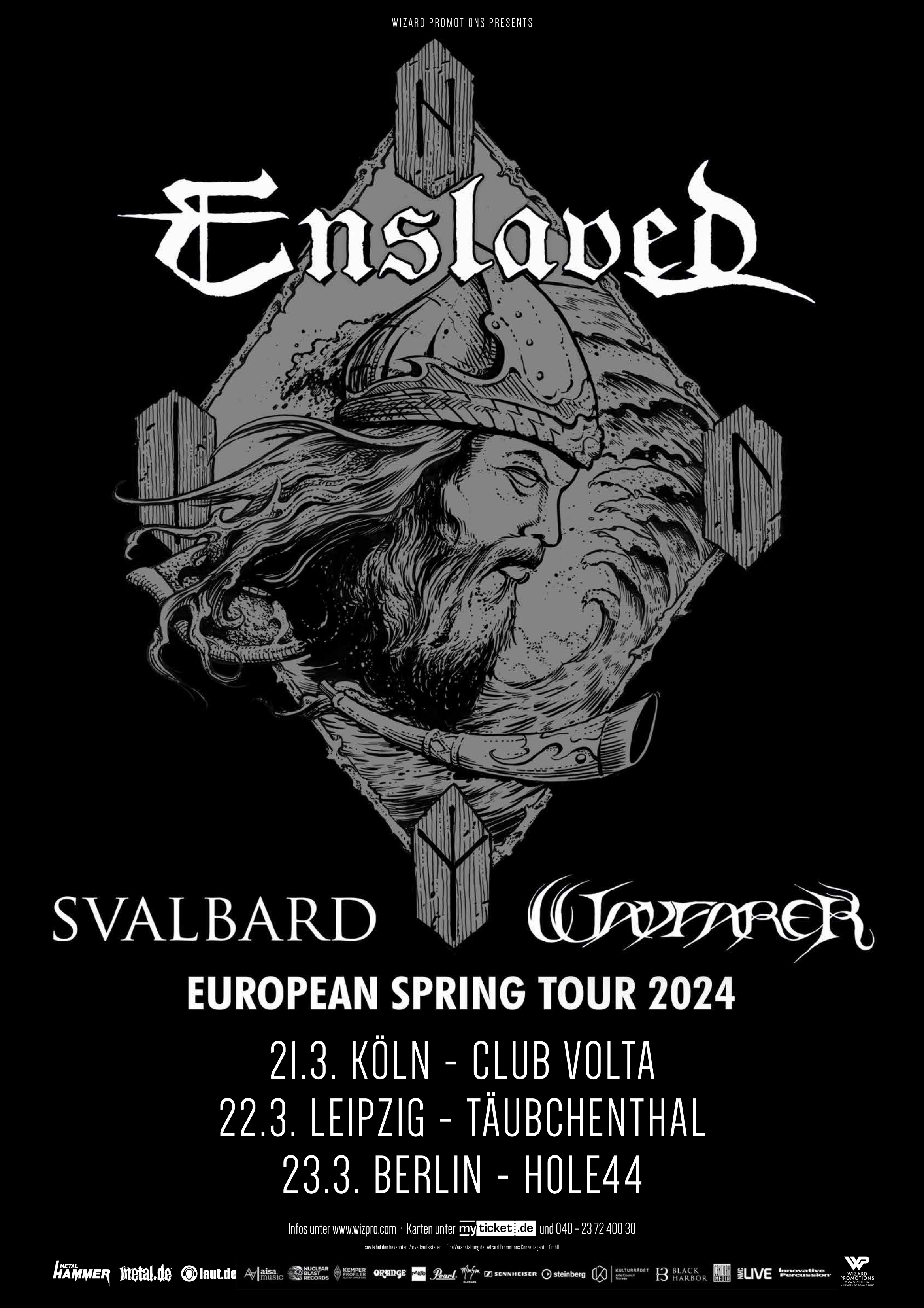 Enslaved 2024 European Spring Tour