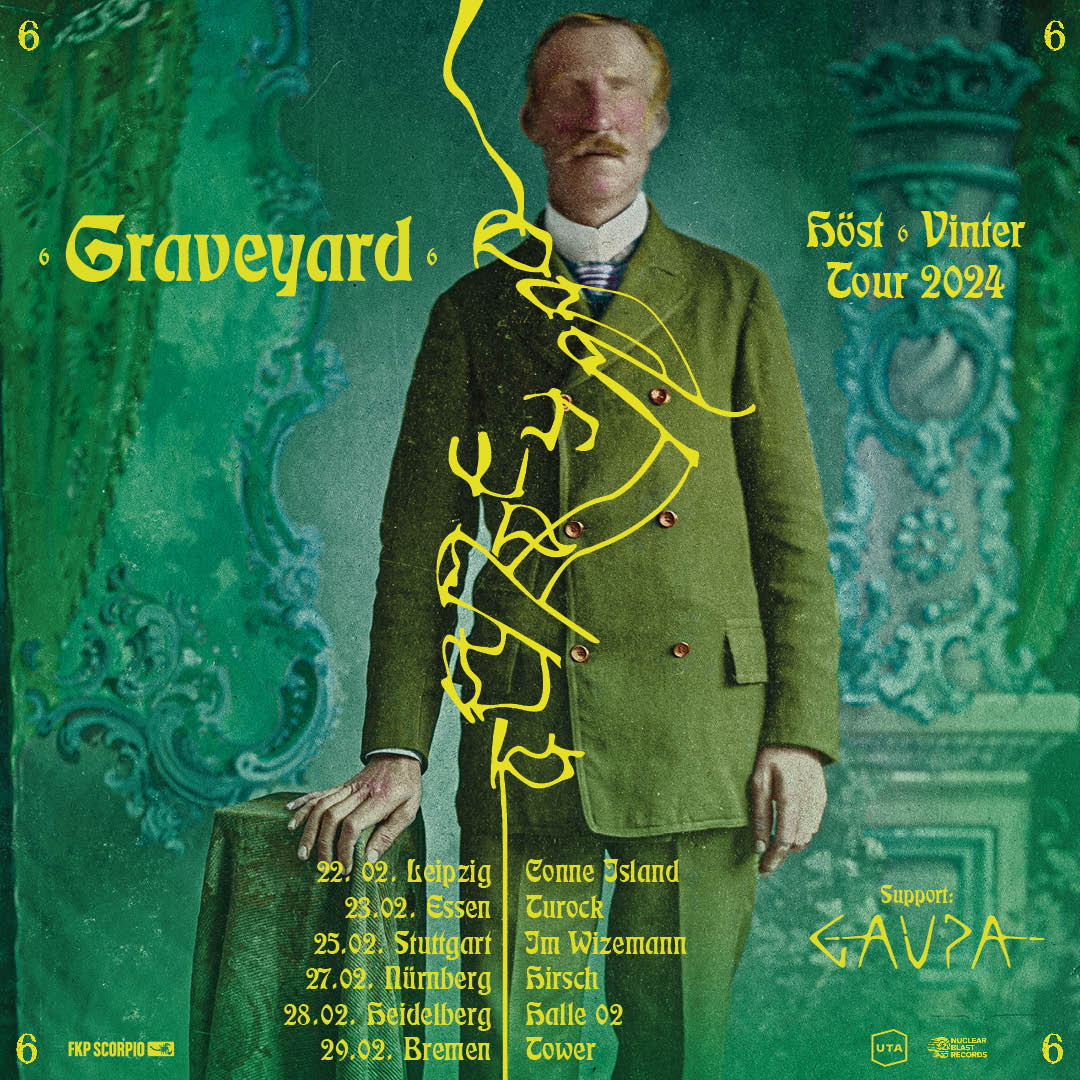 Flyer der Graveyard - Winter Tour 2024