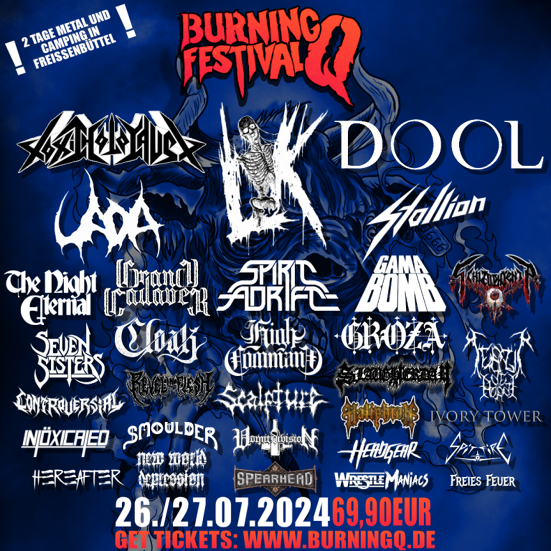 Festivalplakat - Burning Q Festival 2024
